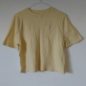 Patel Yellow Cropped tee